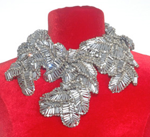Silver Leaf Collar Necklace, Coppola e Toppo, circa 1960's